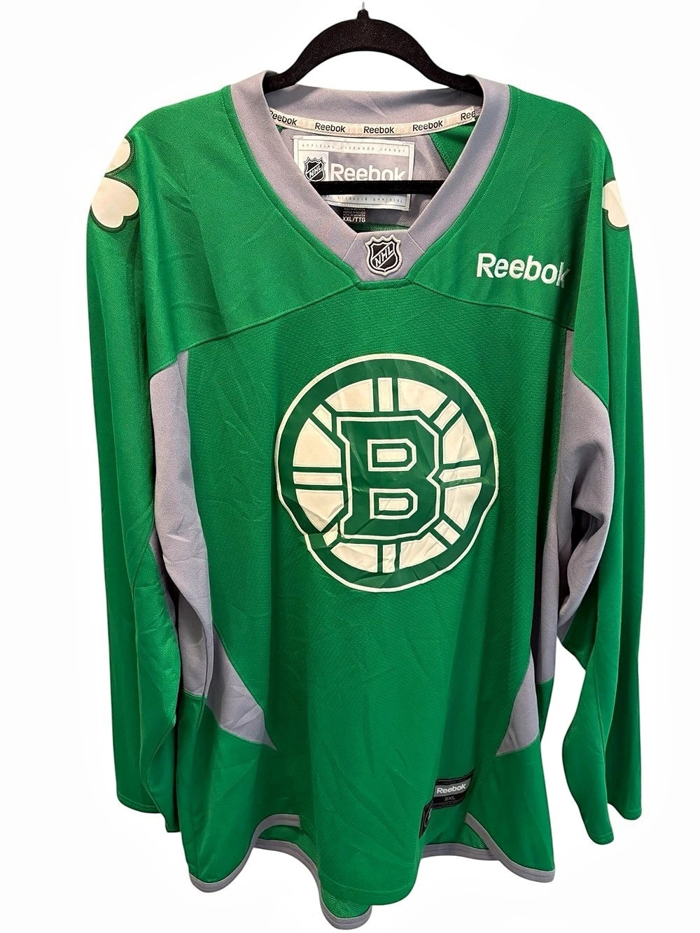 Reebok Boston Bruins St. Patrick's Day Special Edition Hockey Jersey Hockey